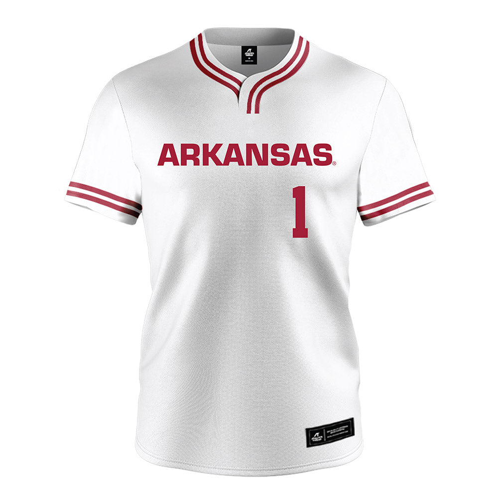 Arkansas - NCAA Softball : Brinli Bain - White Jersey-0