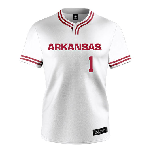 Arkansas - NCAA Softball : Brinli Bain - White Jersey-0