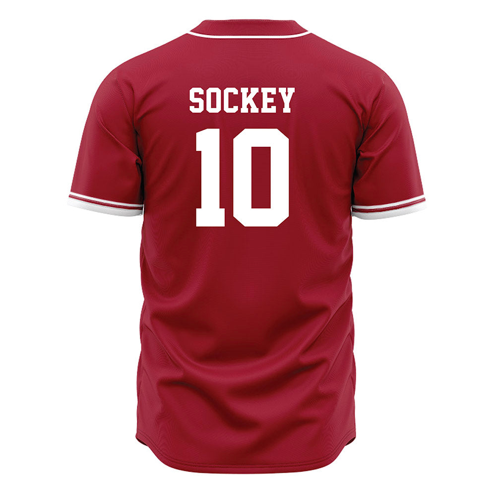 Arkansas - NCAA Softball : Ally Sockey - Cardinal Red Softball Jersey