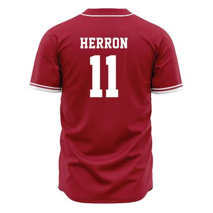 Arkansas - NCAA Softball : Robyn Herron - Cardinal Red Softball Jersey