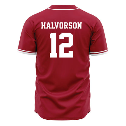 Arkansas - NCAA Softball : Cylie Halvorson - Cardinal Red Softball Jersey