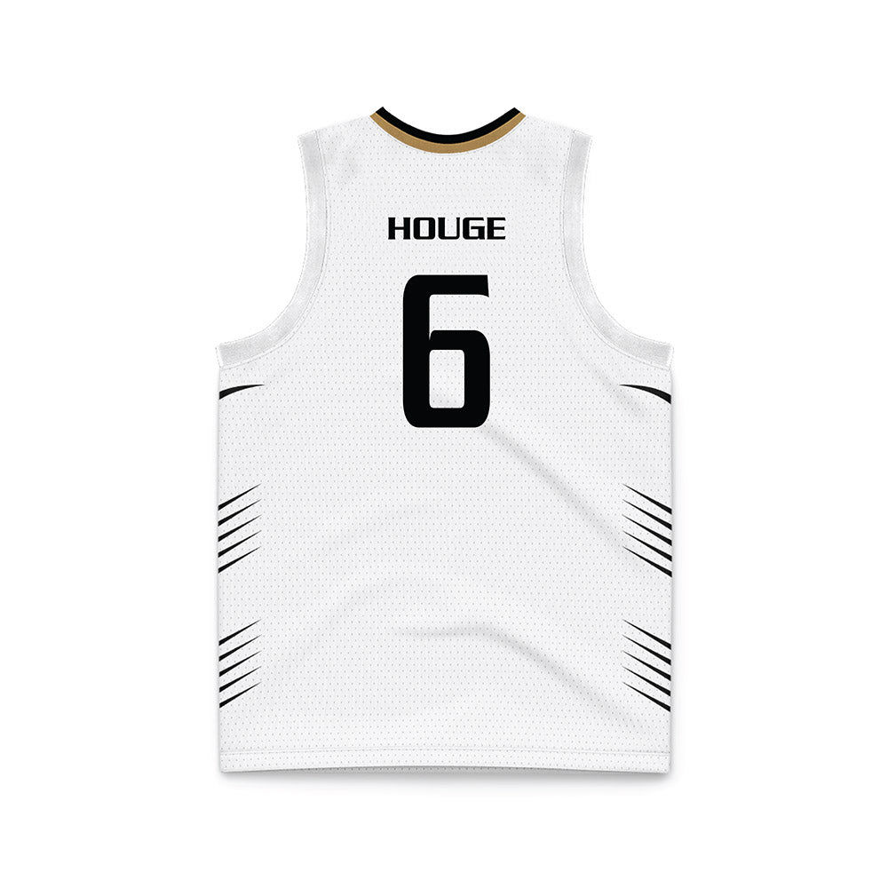 Oakland - NCAA Men's Basketball : Michael Houge - White Basketball Jersey-1
