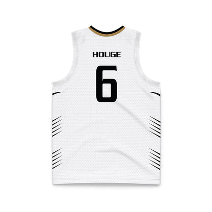 Oakland - NCAA Men's Basketball : Michael Houge - White Basketball Jersey-1