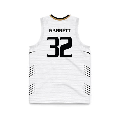 Oakland - NCAA Men's Basketball : Isaac Garrett - White Basketball Jersey-1