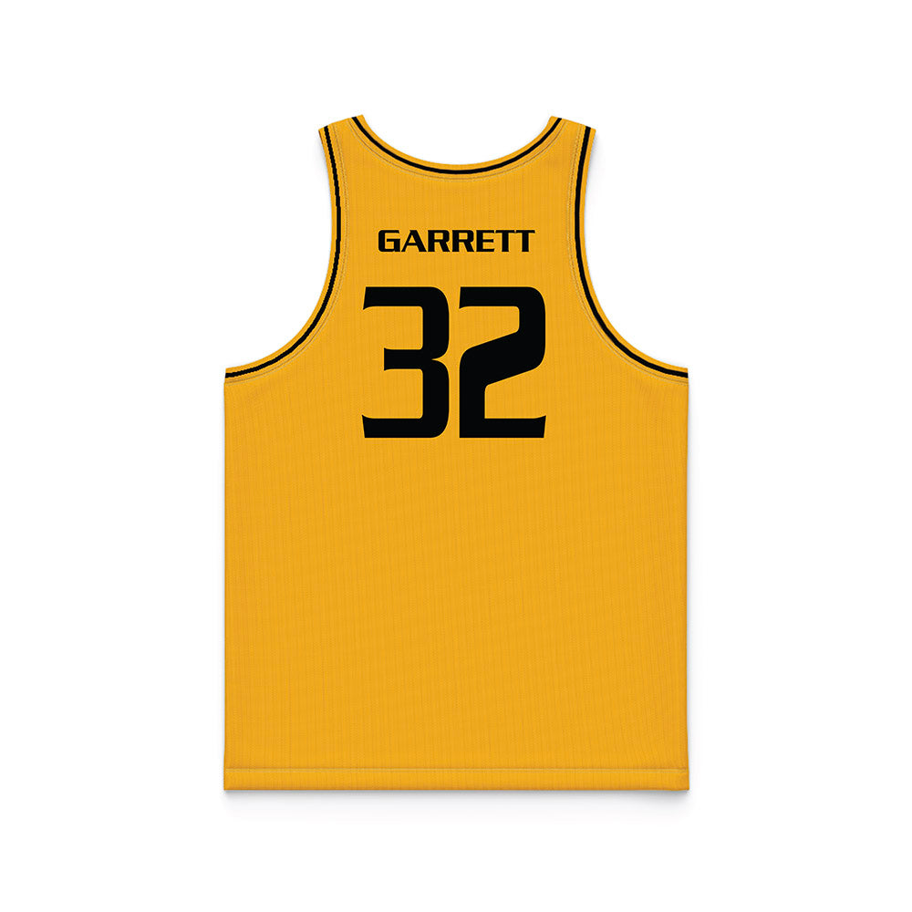 Oakland - NCAA Men's Basketball : Isaac Garrett - Yellow Basketball Jersey-1