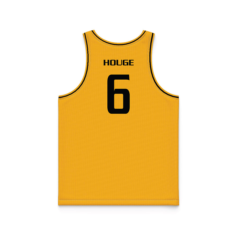 Oakland - NCAA Men's Basketball : Michael Houge - Yellow Basketball Jersey-1