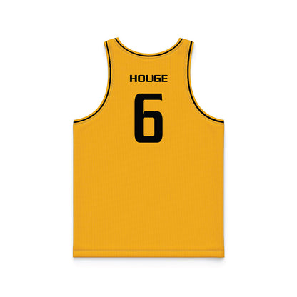 Oakland - NCAA Men's Basketball : Michael Houge - Yellow Basketball Jersey-1