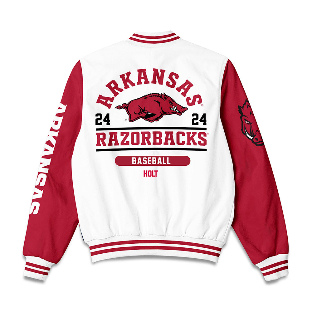 Arkansas - NCAA Baseball : Peyton Holt - Bomber Jacket