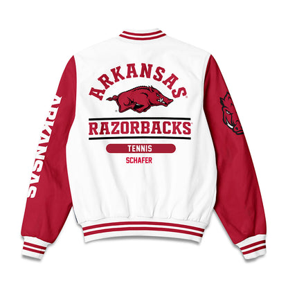 Arkansas - NCAA Women's Tennis : Brooklyn Schafer - Bomber Jacket-1