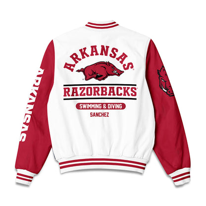 Arkansas - NCAA Women's Swimming & Diving : Majo Sanchez - Bomber Jacket