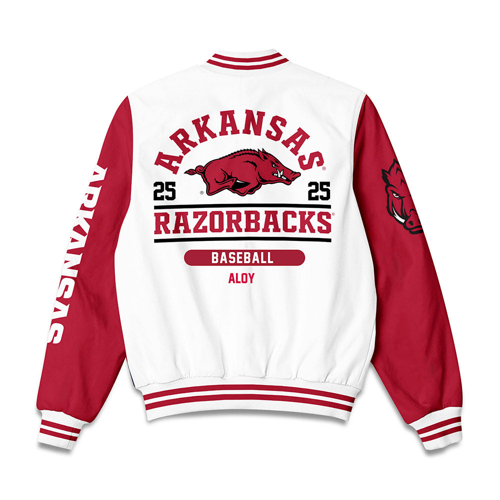 Arkansas - NCAA Baseball : Kuhio Aloy - Bomber Jacket-1
