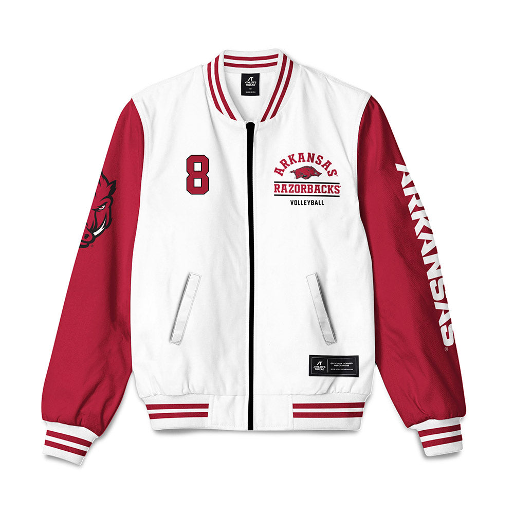 Arkansas - NCAA Women's Volleyball : Logan Jones - Bomber Jacket