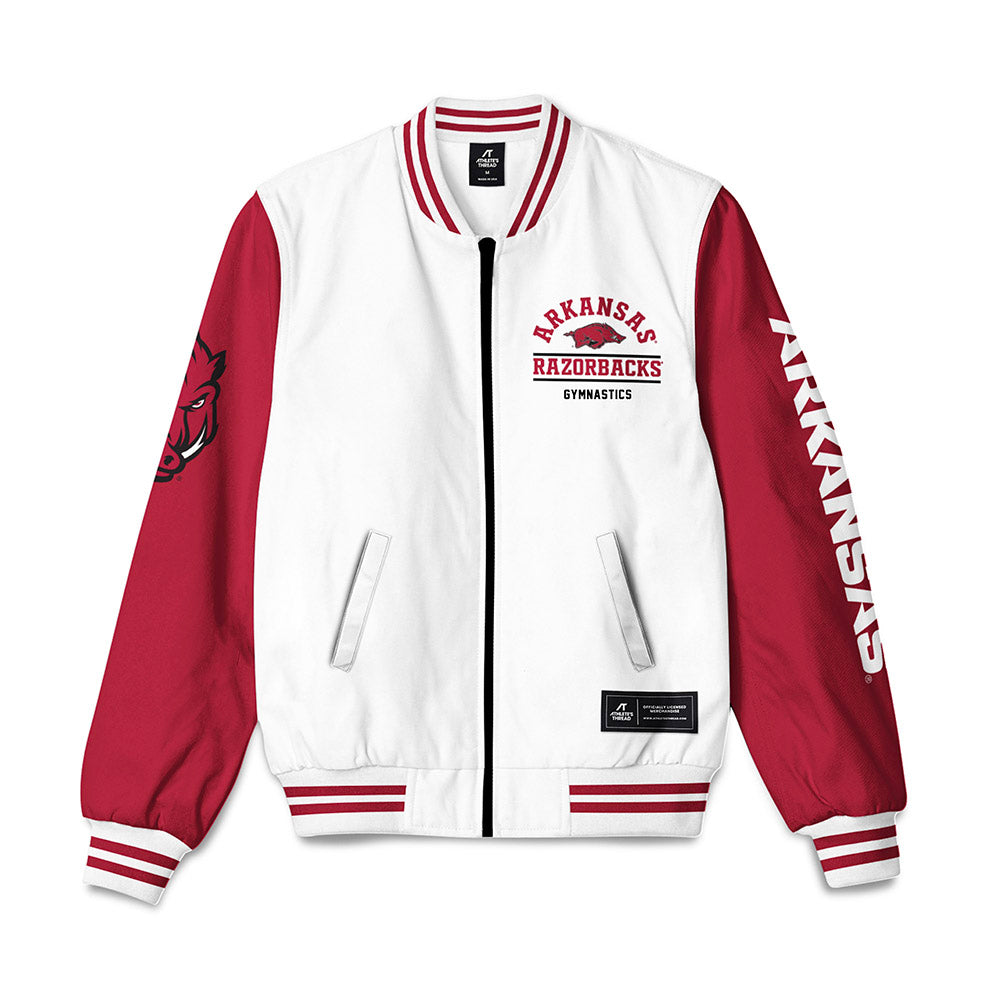Arkansas - NCAA Women's Gymnastics : Addison Bare - Bomber Jacket-0