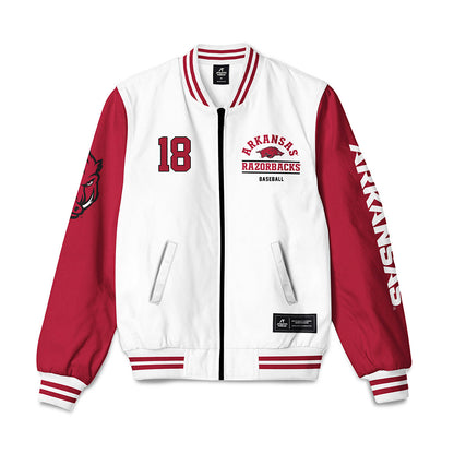 Arkansas - NCAA Baseball : Reese Robinett - Bomber Jacket