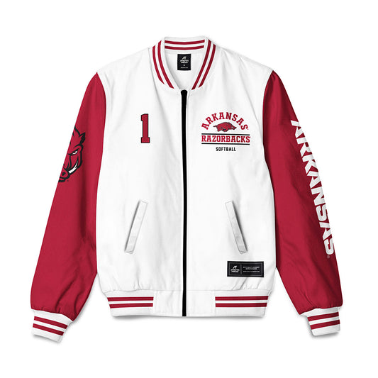 Arkansas - NCAA Softball : Brinli Bain - Bomber Jacket-0
