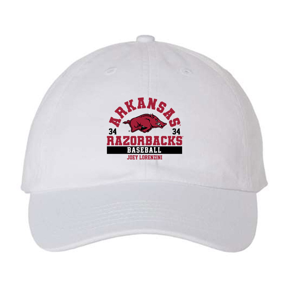Arkansas - NCAA Baseball : Joey Lorenzini - Dad Hat-0