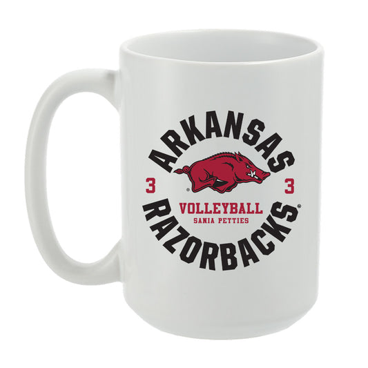 Arkansas - NCAA Women's Volleyball : Sania Petties - Coffee Mug
