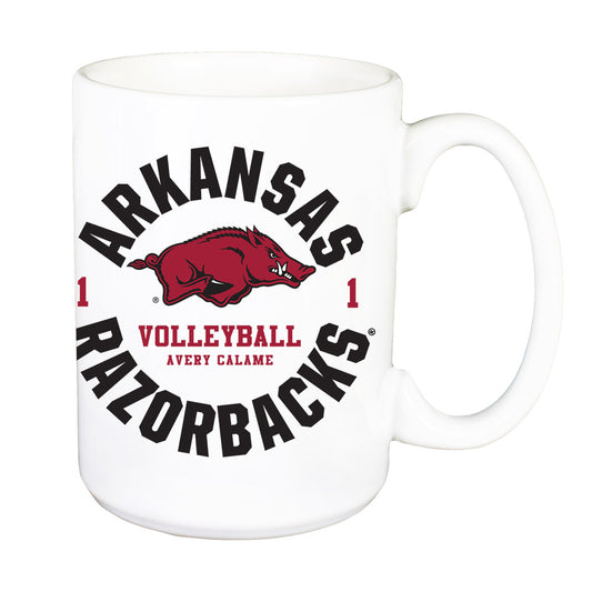 Arkansas - NCAA Women's Volleyball : Avery Calame - Mug