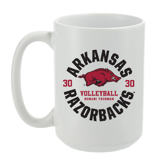 Arkansas - NCAA Women's Volleyball : Romani Thurman - Coffee Mug