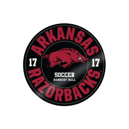 Arkansas - NCAA Women's Soccer : Kennedy Ball - Stickers