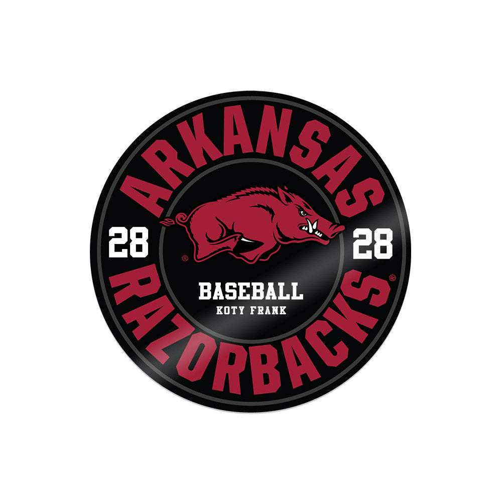 Arkansas - NCAA Baseball : Koty Frank - Stickers