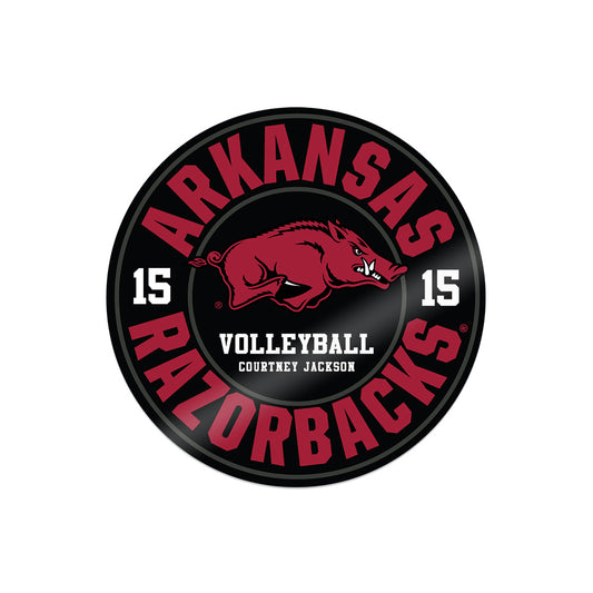 Arkansas - NCAA Women's Volleyball : Courtney Jackson - Stickers