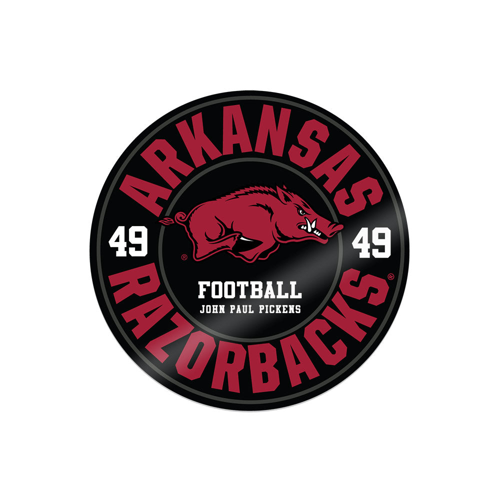 Arkansas - NCAA Football : John Paul Pickens - Stickers Sticker Sticker