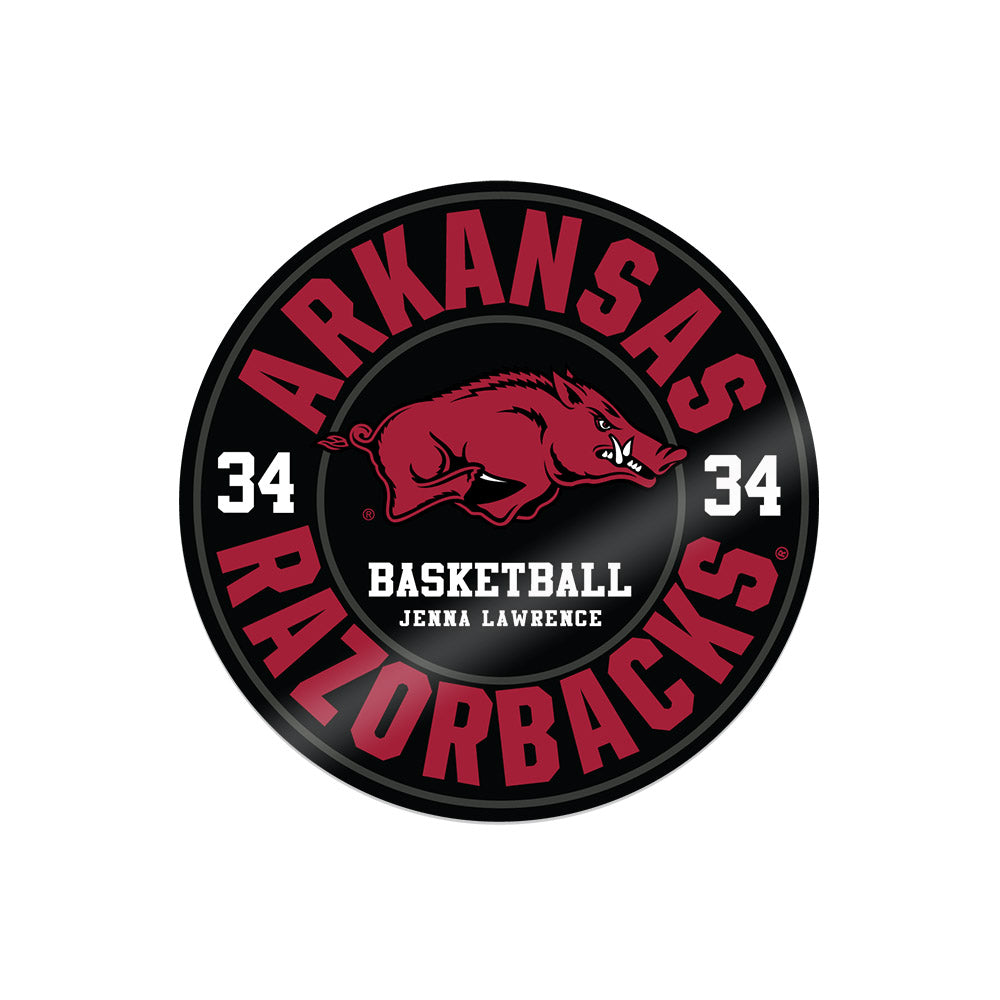 Arkansas - NCAA Women's Basketball : Jenna Lawrence - Stickers