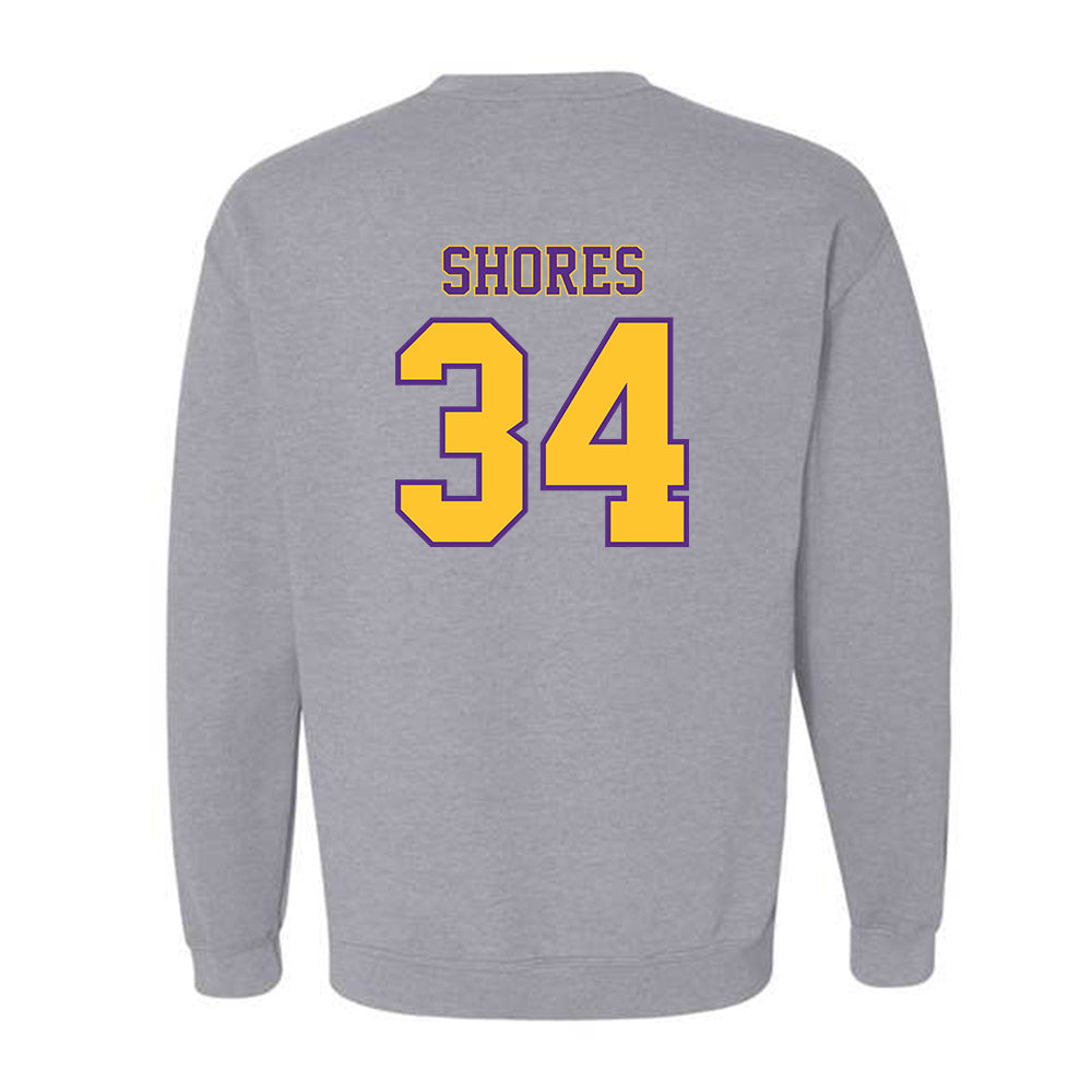 LSU - NCAA Baseball : Chase Shores - Crewneck Sweatshirt Classic Shersey