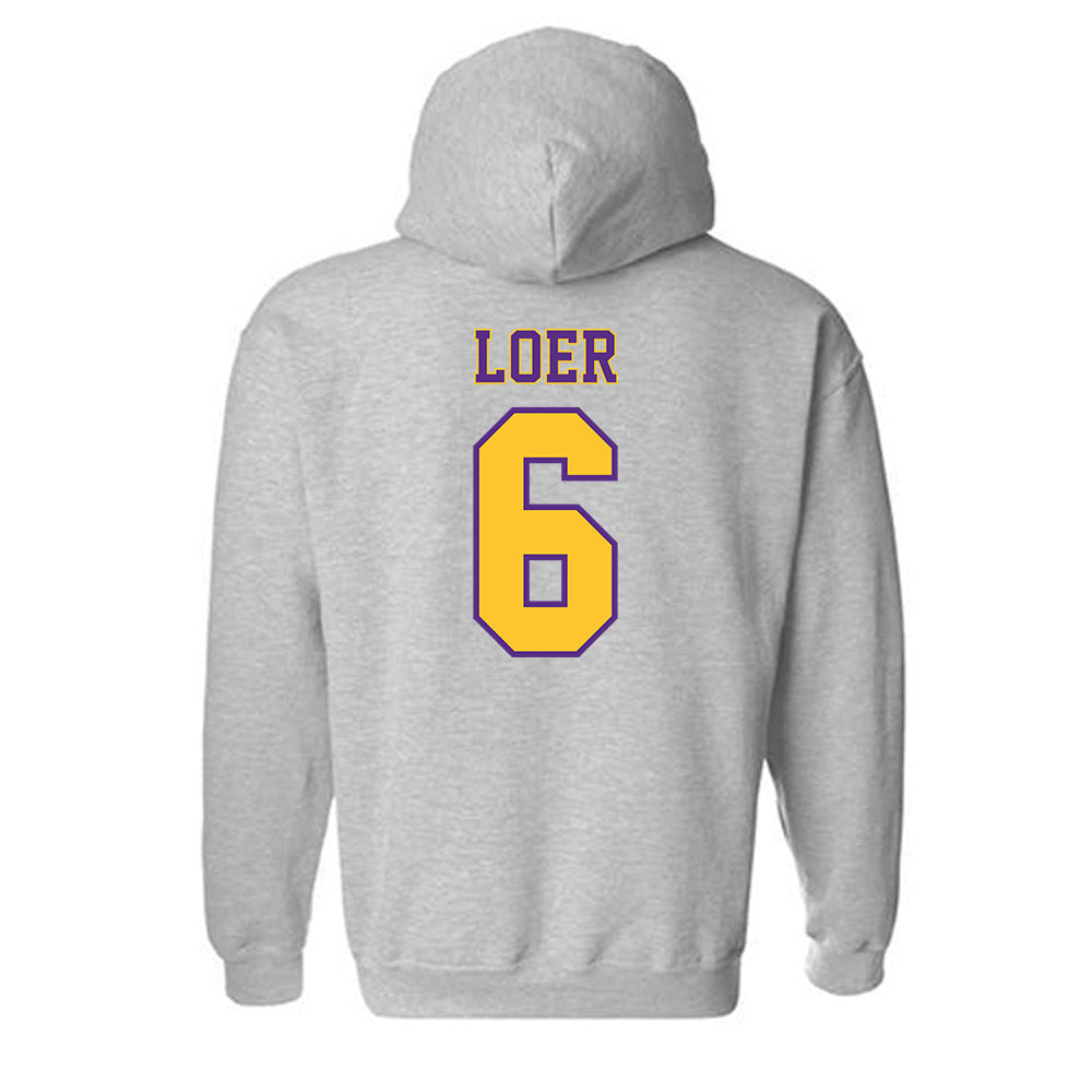 LSU - NCAA Baseball : Justin Loer - Hooded Sweatshirt Classic Shersey