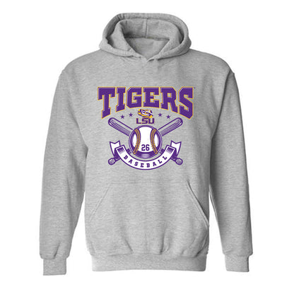 LSU - NCAA Baseball : Zac Cowan - Classic Shersey Hooded Sweatshirt-0