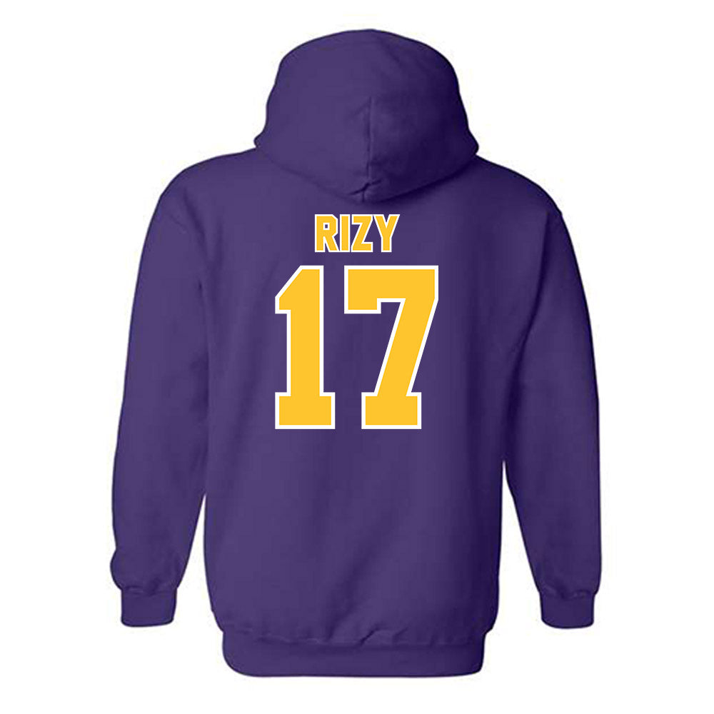 LSU - NCAA Baseball : Mavrick Rizy - Classic Shersey Hooded Sweatshirt-1