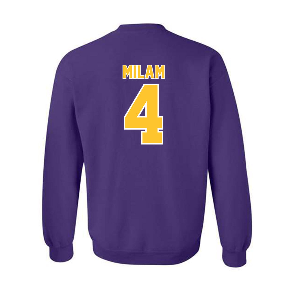 LSU - NCAA Baseball : Steven Milam - Crewneck Sweatshirt Classic Shersey