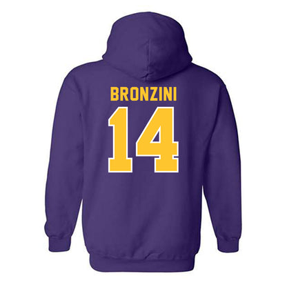 LSU - NCAA Baseball : Nic Bronzini - Hooded Sweatshirt Classic Shersey