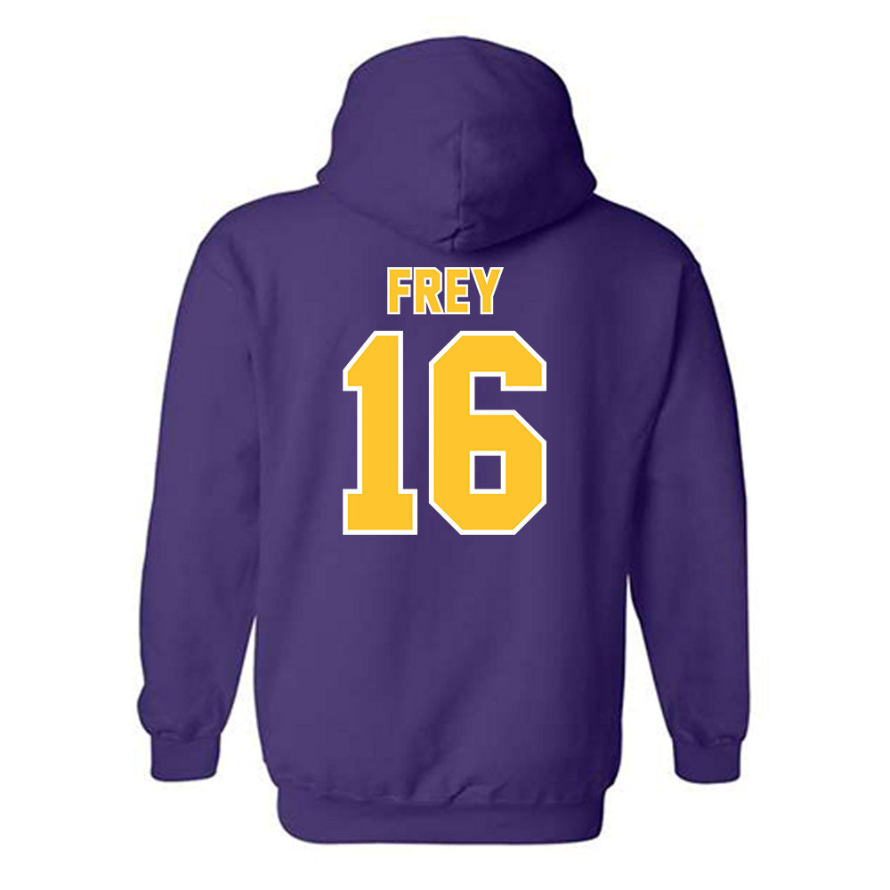 LSU - NCAA Baseball : Ethan Frey - Classic Shersey Hooded Sweatshirt-1