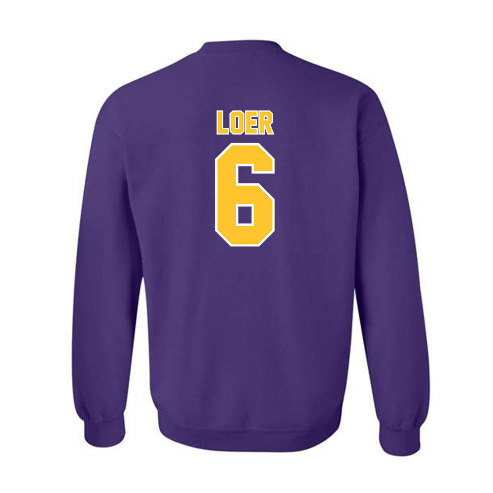 LSU - NCAA Baseball : Justin Loer - Crewneck Sweatshirt Classic Shersey