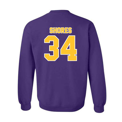 LSU - NCAA Baseball : Chase Shores - Crewneck Sweatshirt Classic Shersey