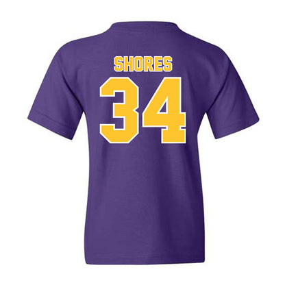 LSU - NCAA Baseball : Chase Shores - Youth T-Shirt Classic Shersey