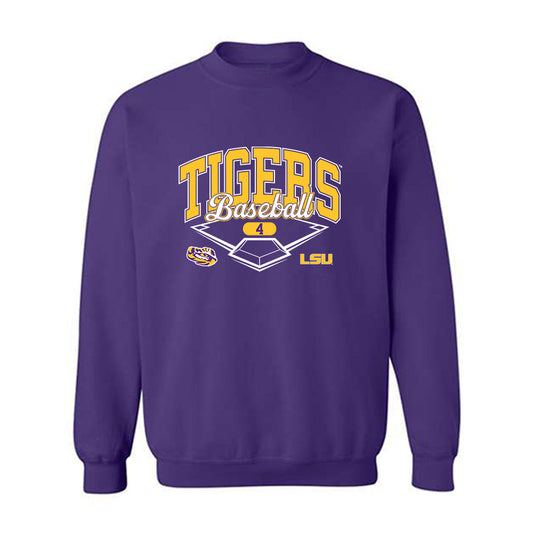 LSU - NCAA Baseball : Steven Milam - Crewneck Sweatshirt Classic Shersey