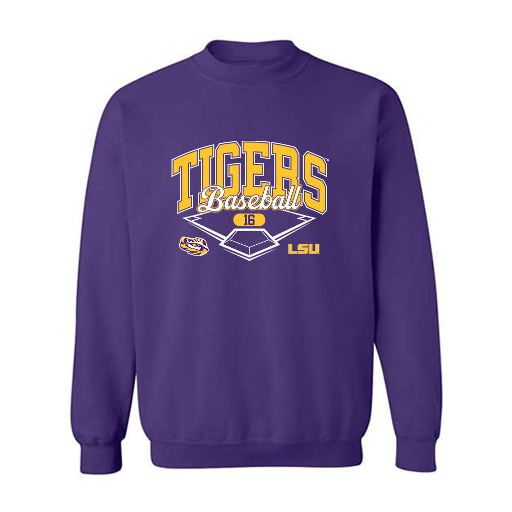 LSU - NCAA Baseball : Ethan Frey - Classic Shersey Crewneck Sweatshirt-0