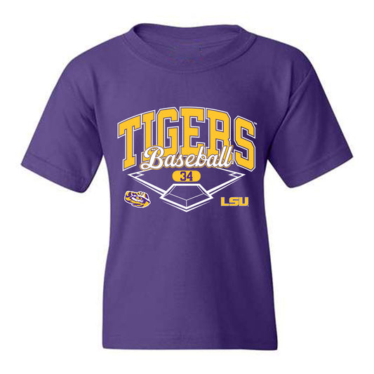 LSU - NCAA Baseball : Chase Shores - Youth T-Shirt Classic Shersey