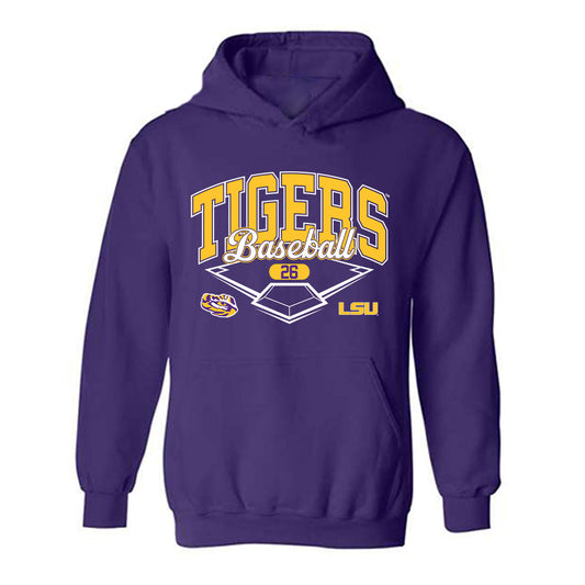 LSU - NCAA Baseball : Zac Cowan - Classic Shersey Hooded Sweatshirt-0