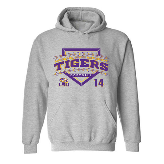 LSU - NCAA Softball : Karli Petty - Hooded Sweatshirt Classic Shersey