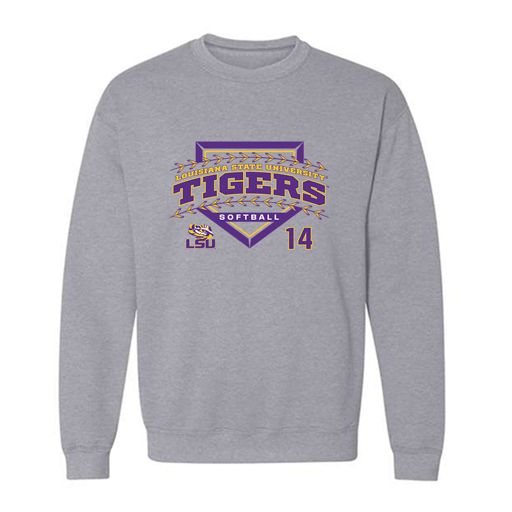 LSU - NCAA Softball : Karli Petty - Crewneck Sweatshirt Classic Shersey