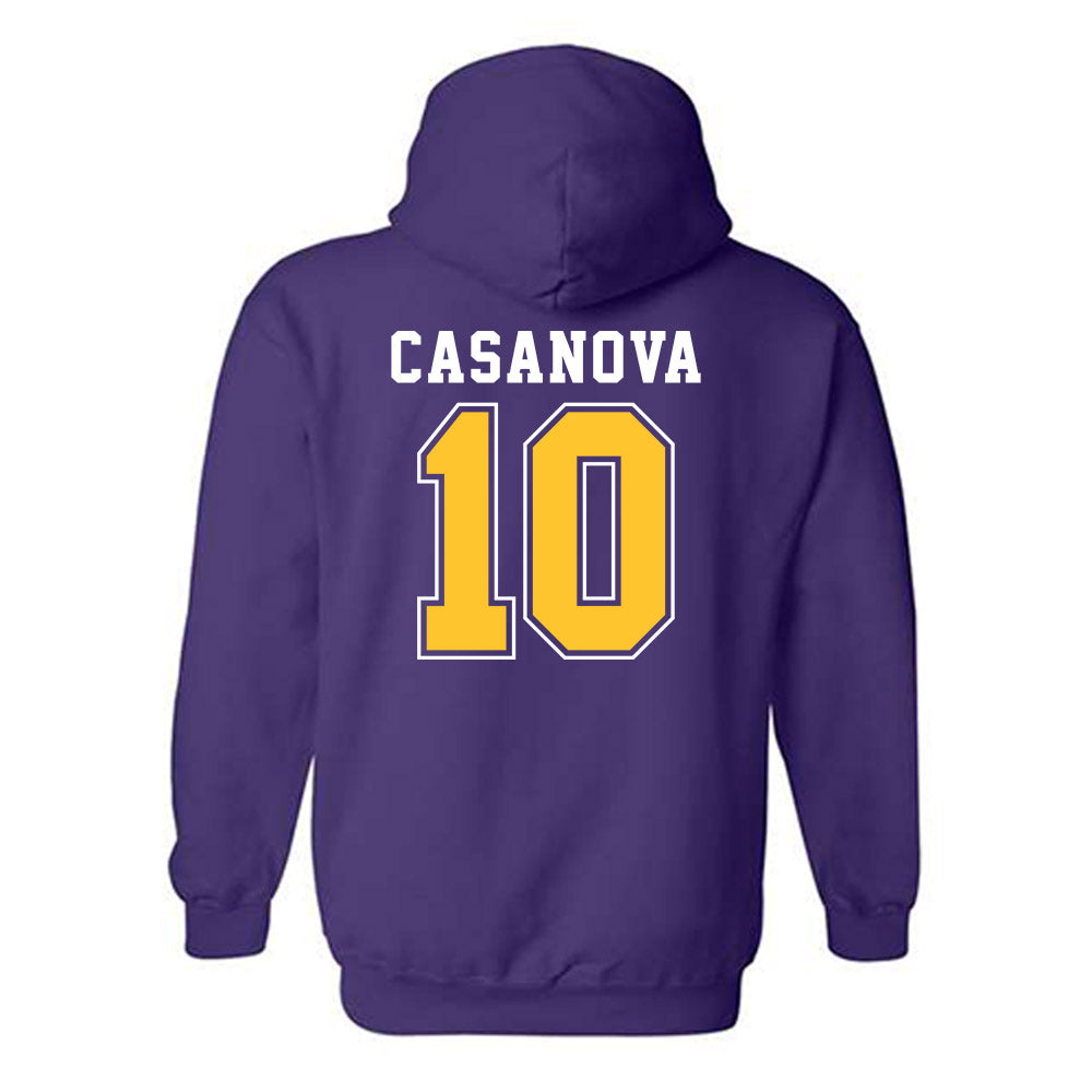 LSU - NCAA Softball : Emilee Casanova - Hooded Sweatshirt Classic Shersey