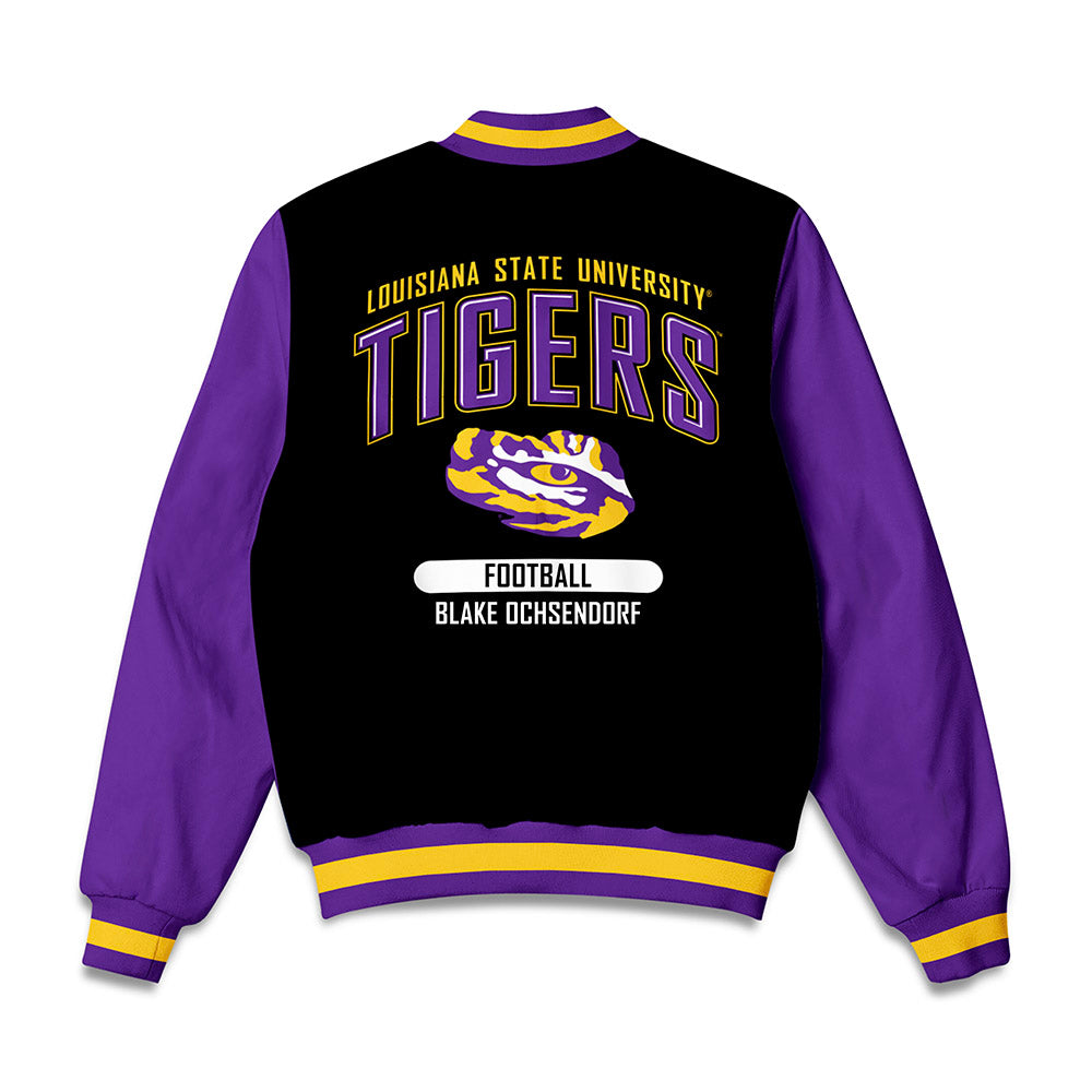 LSU - NCAA Football : Blake Ochsendorf - Bomber Jacket