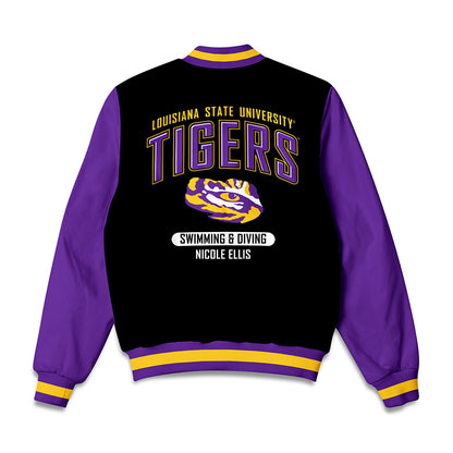 LSU - NCAA Men's Swimming & Diving : Nicole Ellis - Bomber Jacket-1