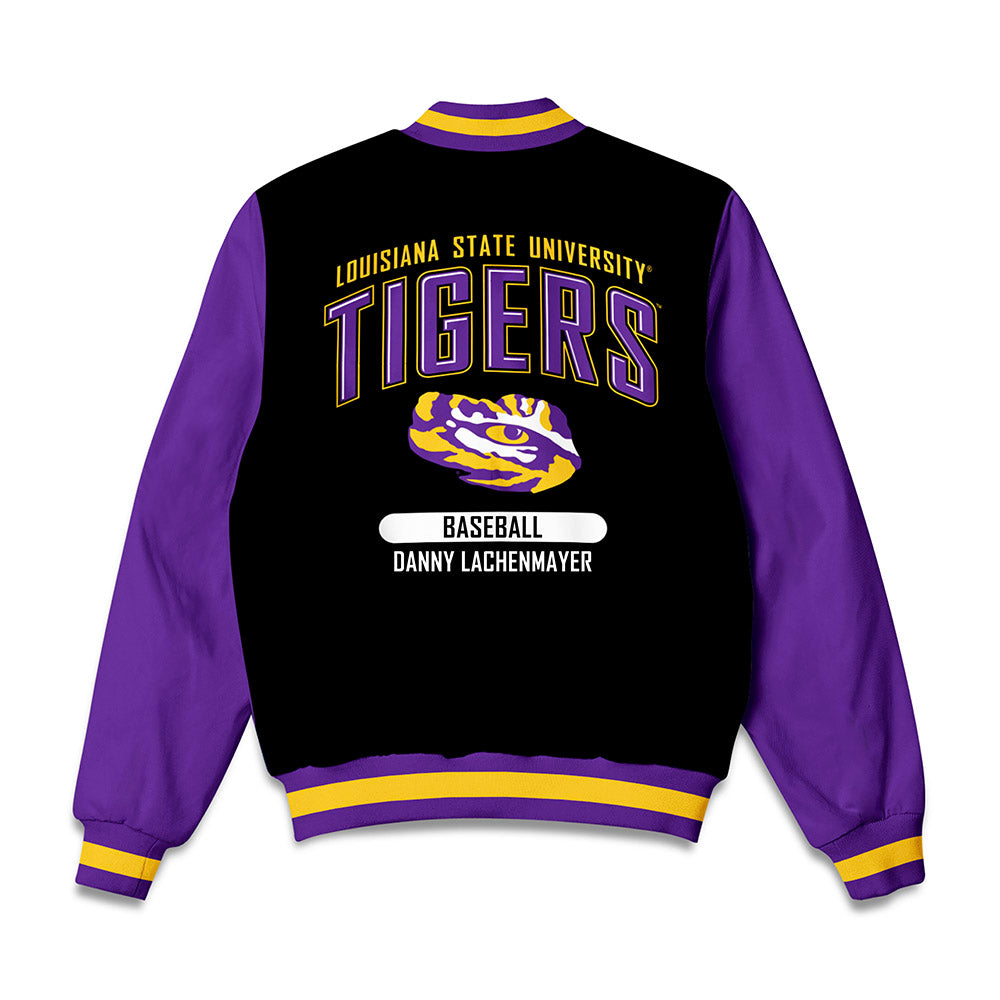 LSU - NCAA Baseball : Danny Lachenmayer - Bomber Jacket-1