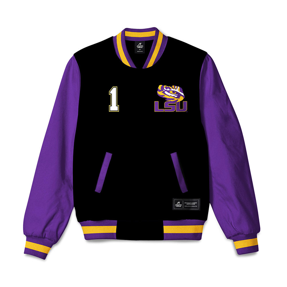 LSU - NCAA Women's Basketball : Amiya Joyner - Bomber Jacket-0