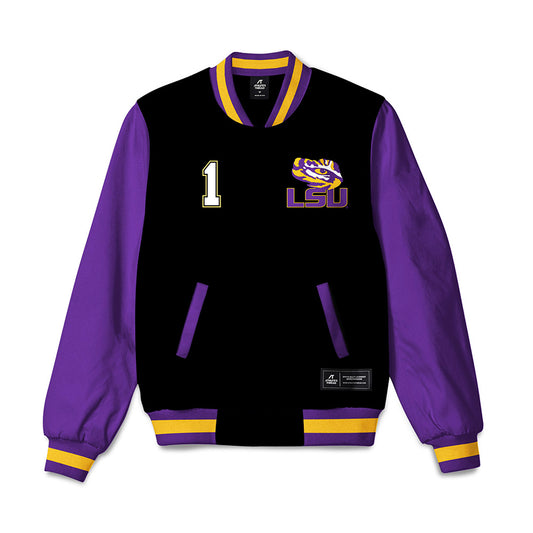 LSU - NCAA Women's Basketball : Amiya Joyner - Bomber Jacket-0
